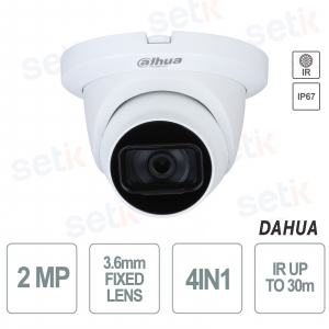 Telecamera DOME 4in1 2MP 2.8mm ir30 IP67