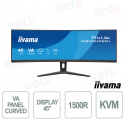 XCB4594DQSU-B1 45" Double QHD 5120x1440 Courbe 1500R, 165 Hz, USB-C et KVM, UltraWide 32:9 - iiyama