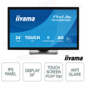 T2438MSC-B2 24" Full HD IPS PCAP 10 Touch HDMI DisplayPort USB - iiyama