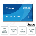 TN8605A-B1AG 86" 4K UHD Touch, OS-Free, 40 Touch Points, IPS 500 cd/m², Plug & Play per Meeting e Formazione - iiyama
