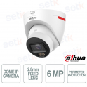 Dahua WizSense 2.8mm 6MP IP Camera with AI, WizColor, IP67, and Color Night Vision
