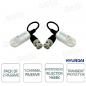 Émetteur passif Hyundai HDCVI HDTVI AHD 400 m, sans alimentation, anti-interférences