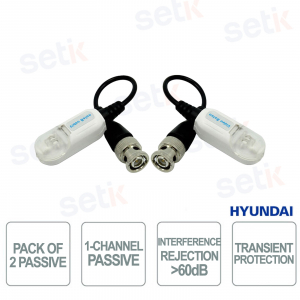 Hyundai 400m Passive HDCVI HDTVI AHD Transmitter, No Power Supply, Anti-Interference
