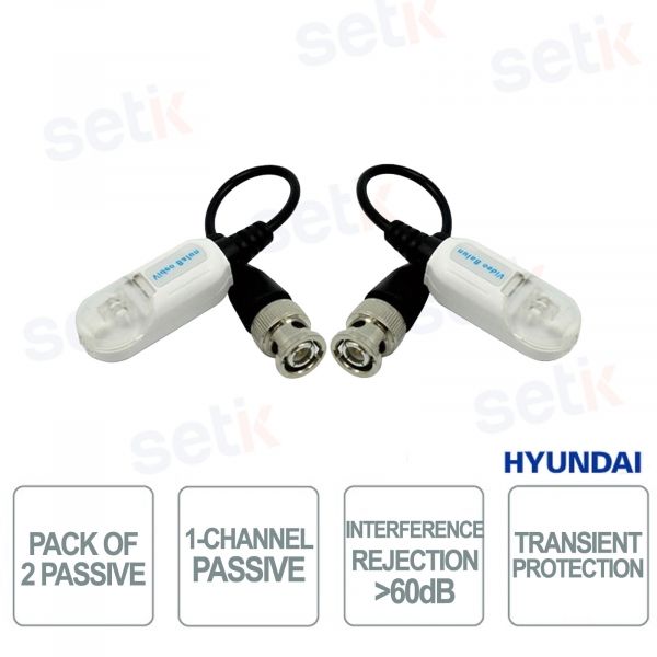 Émetteur passif Hyundai HDCVI HDTVI AHD 400 m, sans alimentation, anti-interférences