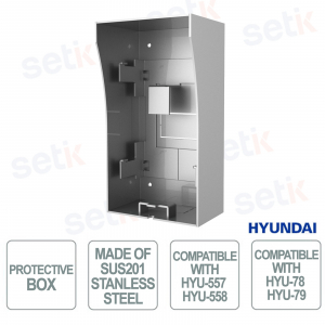 copy of Interphone vidéo IP extérieur 1,3 MP avec RFID Mifare, audio bidirectionnel, IP65, alarmes et Ethernet - Hyundai