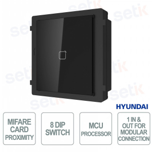 MIFARE Reader Module NEXTGEN IP65 Video Intercom with Badge Access and Modular Connection - Hyundai