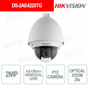 Caméra PTZ Hikvision 2MP Full HD avec zoom optique 25x, objectif 4,8-120 mm et WDR 120 dB.