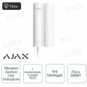 Ajax Superior DoorProtect Plus Fibra Bianco – Sensore Apertura con Urto e Inclinazione