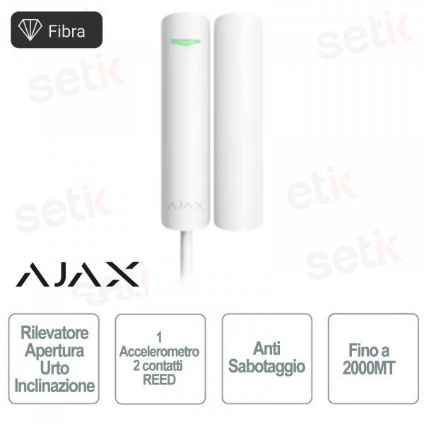 Ajax Superior DoorProtect Plus Fibre White – Shock and Tilt Opening Sensor