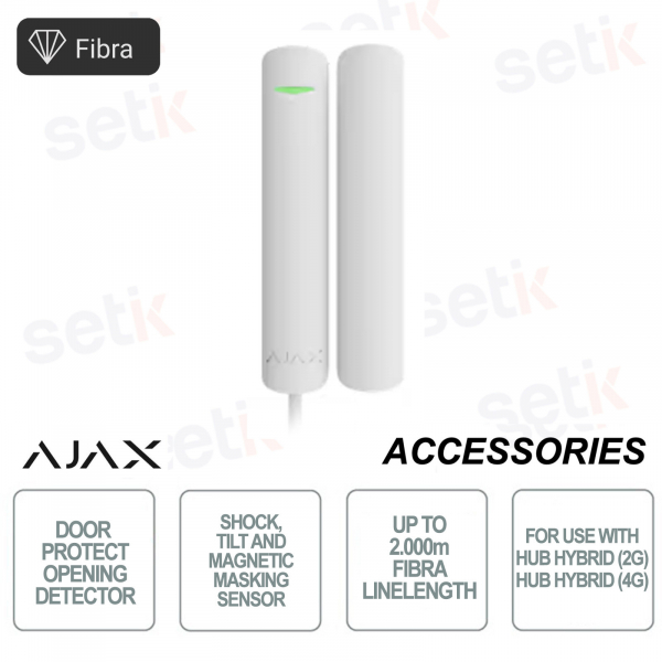 Ajax Superior DoorProtect G3 Fibre White – Grade 3 Opening Sensor with Shock and Anti-masking
