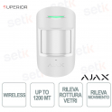 Détecteur de mouvement et de bris de verre infrarouge sans fil Ajax Superior CombiProtect Jeweller avec microphone - Noir