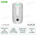 Ajax Superior MotionCam HD (PhOD) Jeweller White – Wireless PIR Detector with HD Photo, PhOD and 1,700 m Range