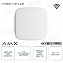 Ajax FireProtect 2 AC Bianco – Rilevatore Antincendio a Rete con Sensore di Calore Jeweller