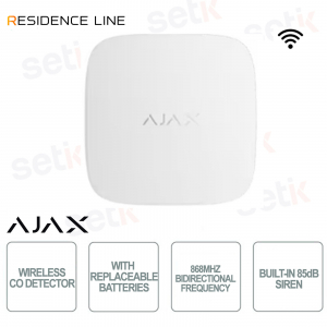 Ajax FireProtect 2 RB White – Wireless Jeweler CO Carbon Monoxide Detector