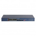 20 Port Gigabit PoE Switch 190W Cloud Managed with SFP VLAN STP 250m - Dahua