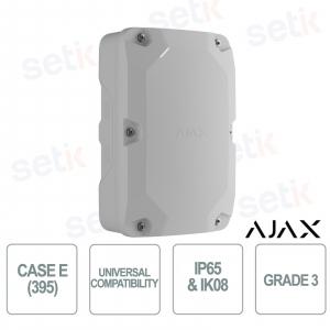 Ajax Case E 395 White: IP65 Hub Case with Internal Grade 3 Battery