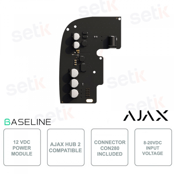 AJ-DC12V-PCB2 - Modulo di alimentazione 12 VDC - Compatibile con modello Ajax Hub 2