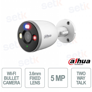 copy of Caméra ONVIF® WIFI IP Bullet Pro - Objectif 3,6 mm - 5MP - Extérieur - Corps en métal - Microphone