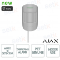 Détecteur de mouvement PIR filaire Ajax Superior MotionProtect Fibra Blanc avec technologie fibre optique