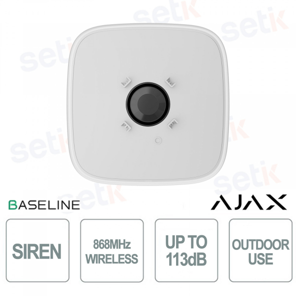 38180.61.WH1 - Sirène d'alarme externe sans fil Ajax 868MHz