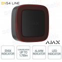 Ajax EN54 Indicator Jeweller Nero Indicatore Allarme Antincendio Wireless LED con Comunicazione Jeweller fino a 1700 m