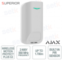 Ajax MotionProtect Plus G3 Jeweller White PIR Motion and Microwave Detector with Anti-Masking and SmartDetect up to 15 m