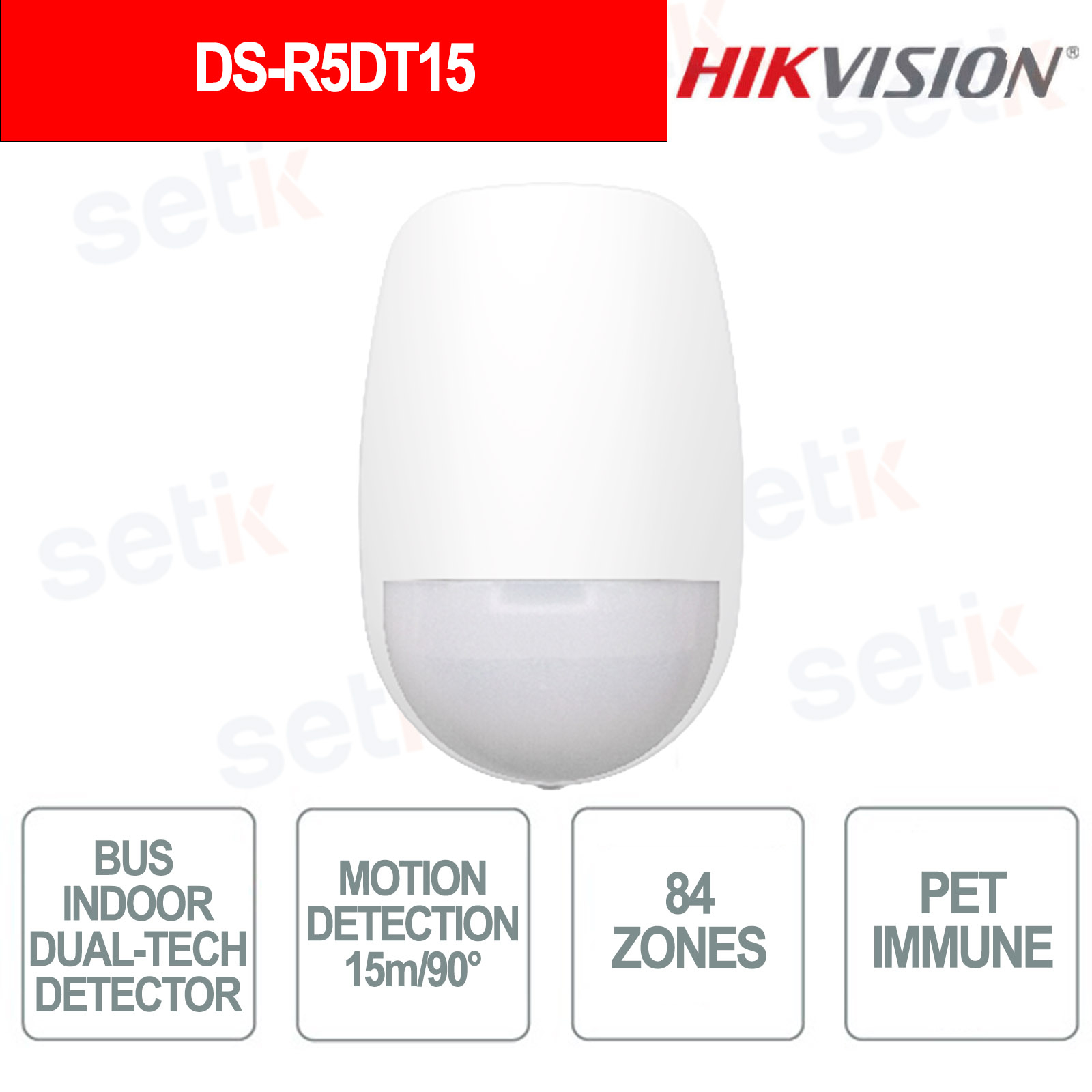 DS-R5DT15 - Hikvision DS-PD512DT15 Dual-Tech PIR Microwave Motion ...