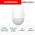 Hikvision 24GHz 12m Dual-Tech Microwave PIR Motion Sensor with Pet Immunity and Anti-False Alarm