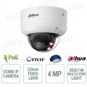Caméra dôme IA WizMind 2,8 mm 4 MP avec WizColor et audio bidirectionnel - Dahua