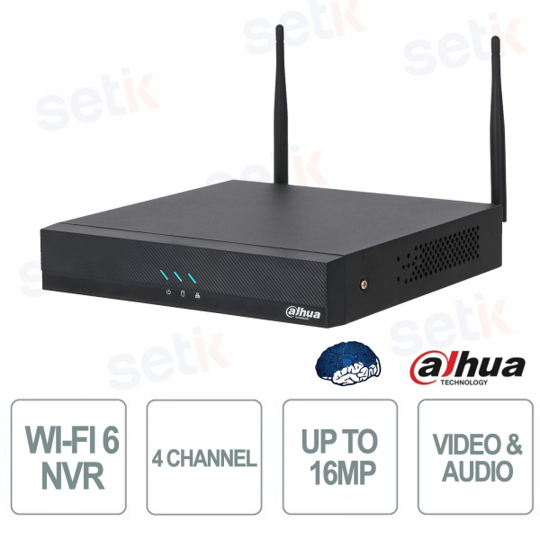 Enregistreur numérique WizSense XVR1B04-I/T à 4 canaux avec intelligence artificielle, SMD Plus et audio bidirectionnel coaxial