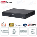 Enregistreur numérique 4K penta-pont Dahua WizSense AI à 4 canaux avec AcuPick et reconnaissance faciale