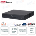 Enregistreur vidéo numérique Dahua WizSense AI Penta-brid 4 canaux 5MP avec AcuPick et reconnaissance faciale