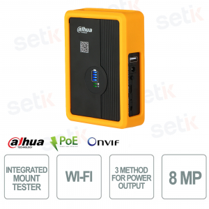 Portable Video Surveillance Tester with PoE, WiFi, and Camera Support up to 8MP - Dahua