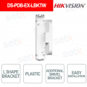 DS-PDB-EX-LBKTW Staffa a L per Sensori Tenda Esterni Compatta e Facile Installazione - Hikvision