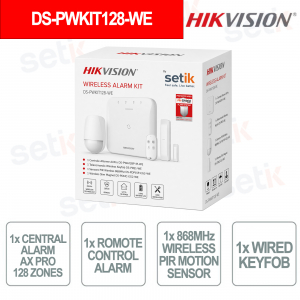 Hikvision AXPro Professional Alarm Kit 128 Zones 868MHz Wireless 2G