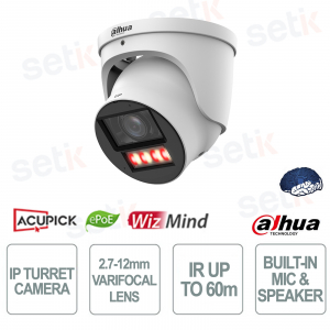 4MP WizColor AI Eyeball Camera 2.7-12mm Motorized with AcuPick and IP67 IK10 Professional Camera - Dahua