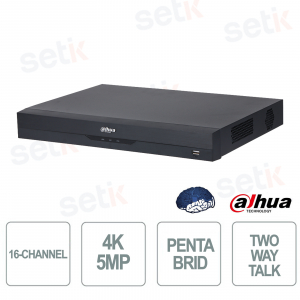 XVR5216A-4KL-I3/T 16 Channels 4K WizSense AI Penta-brid DVR with AcuPick and Face Recognition - Dahua
