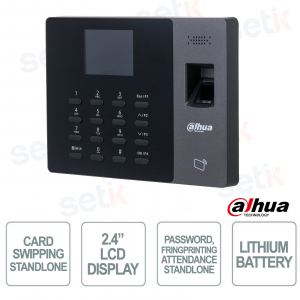 Système de contrôle d'accès ASI3213A-W avec reconnaissance faciale 2 MP, Wi-Fi, code QR et écran tactile 4,3 pouces - Dahua