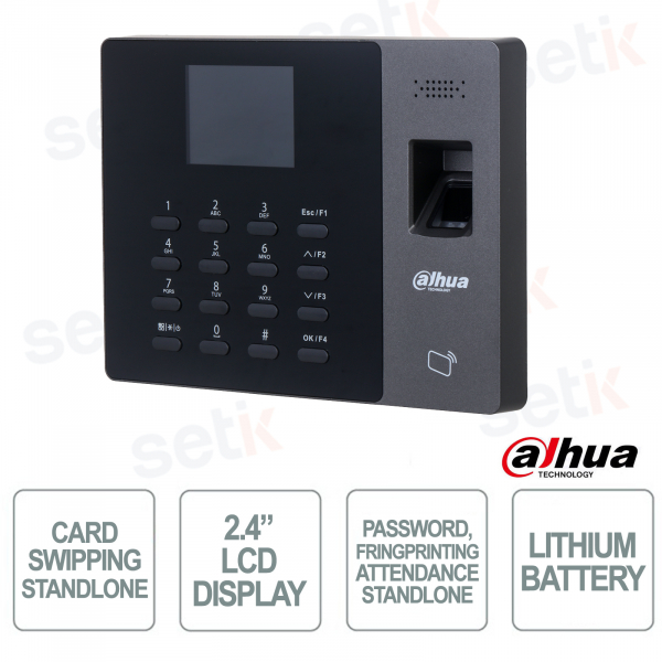 Système de contrôle d'accès ASI3213A-W avec reconnaissance faciale 2 MP, Wi-Fi, code QR et écran tactile 4,3 pouces - Dahua