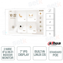 Moniteur IP WiFi à écran tactile 7 pouces VTH5722BW-IWP avec audio bidirectionnel et PoE 2 fils - Dahua
