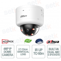WizMind 4MP AI Dome Camera 2.7-12mm IR 60m IP67 IK10 with Facial Recognition and ANPR - Dahua