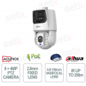 SDT6E432-8P-MB-A-PV1 PTZ Dual Lens 8+4MP 32x AI Smart Dual Light Active Deterrence IP67 IK10 - Dahua