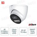 HAC-HDW1801T-IL-A-S3 Caméra de vidéosurveillance dôme 4K 3,6 mm IR 40 m IP67 IK10 HDCVI - Dahua