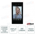 2MP IP Video Intercom with Facial Recognition, 7" Display, and IP65 for Condominiums and Offices - Dahua