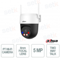 copy of Caméra WiFi Dahua PT 5MP avec objectif 2,8 mm, suivi automatique, IA et alarme active, IP66