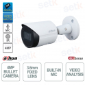 ONVIF® Bullet POE IP Camera - 4MP - 3.6mm - Video Analysis