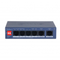 Switch PoE CS4006-4GT-36 : 6 ports Gigabit, 4 ports PoE 36 W, Cloud VLAN Watchdog, portée de 250 m - Dahua