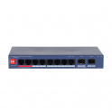 CS4210-8GT-110 110W Gigabit PoE Cloud Switch with 8 Ports and 2 SFPs IEEE 802.3bt - Dahua