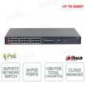 S5428-24GT4XF-360 Switch L2+ PoE 10G 360W con 24 Porte Gigabit e 4 SFP+ - Dahua