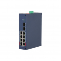 CHS4210-8GT-110 Switch Gigabit PoE Cloud Managed BT 90W con 10 Porte e PoE 250m - Dahua